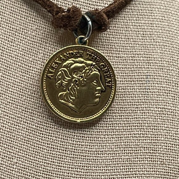 09.19.25_7- Alexander the Great Coin Choker Coin Necklace - Picture 2 of 6